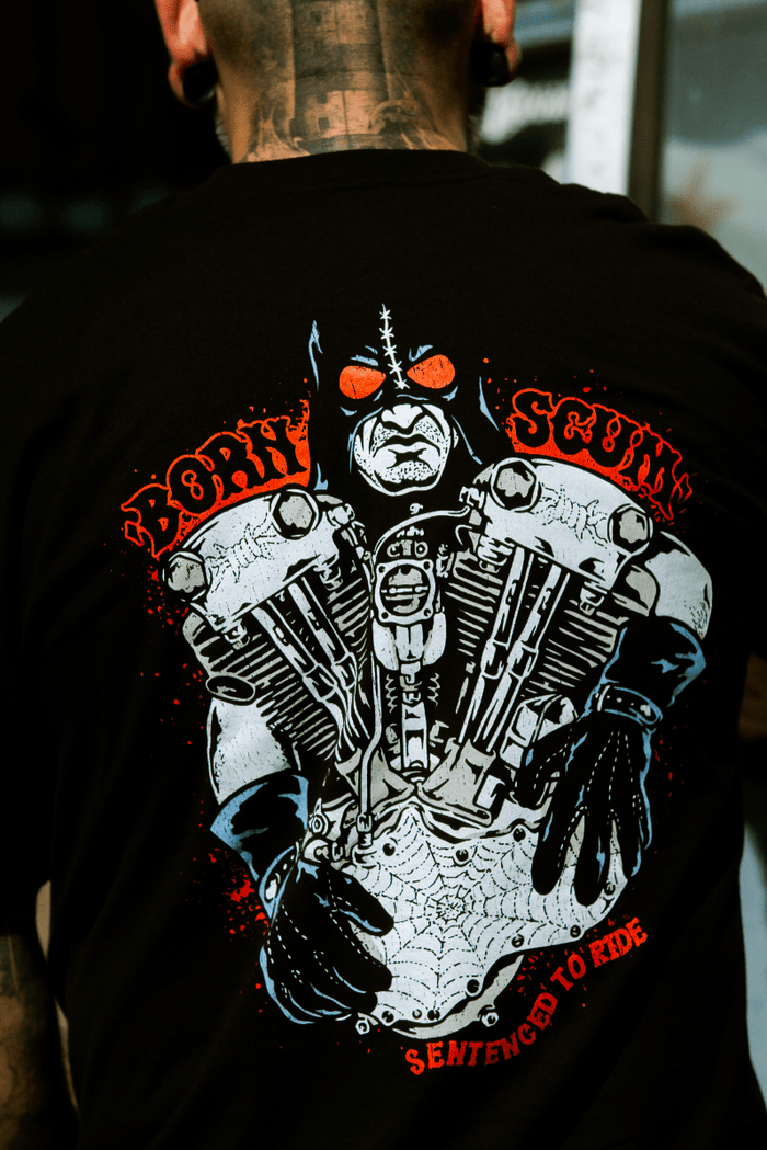 SENTENCED TO RIDE T - SHIRT - Born Scum