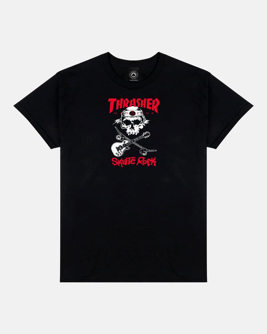 SKATE ROCK - TSHIRT - BLACK - Four Street