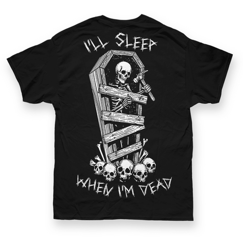 SLEEPIN' - USA HEAVY TEE - Born Scum