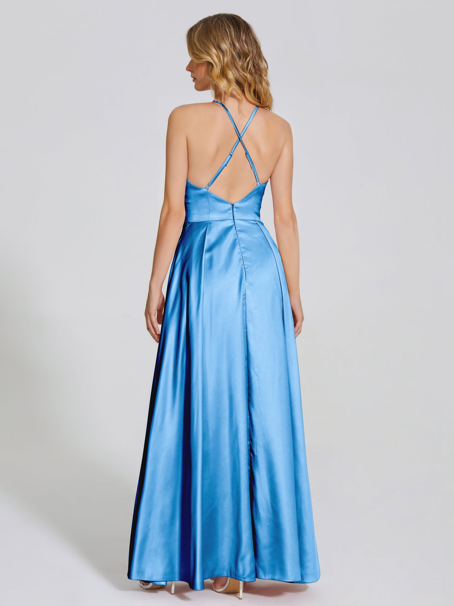 Dakota Soft Satin Bridesmaid Dress With Cutout