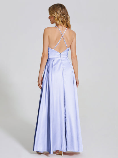 Dakota Soft Satin Bridesmaid Dress With Cutout
