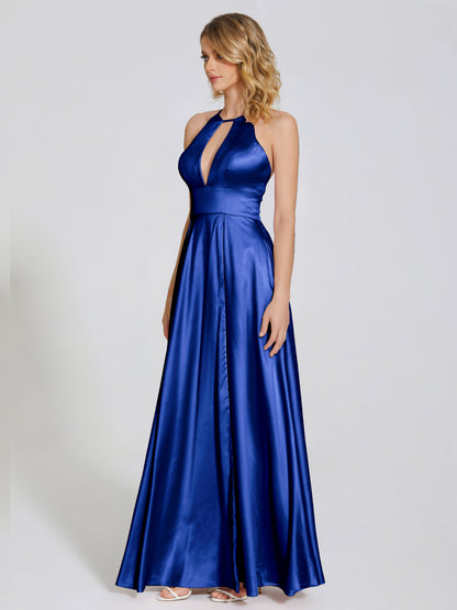 Dakota Soft Satin Bridesmaid Dress With Cutout