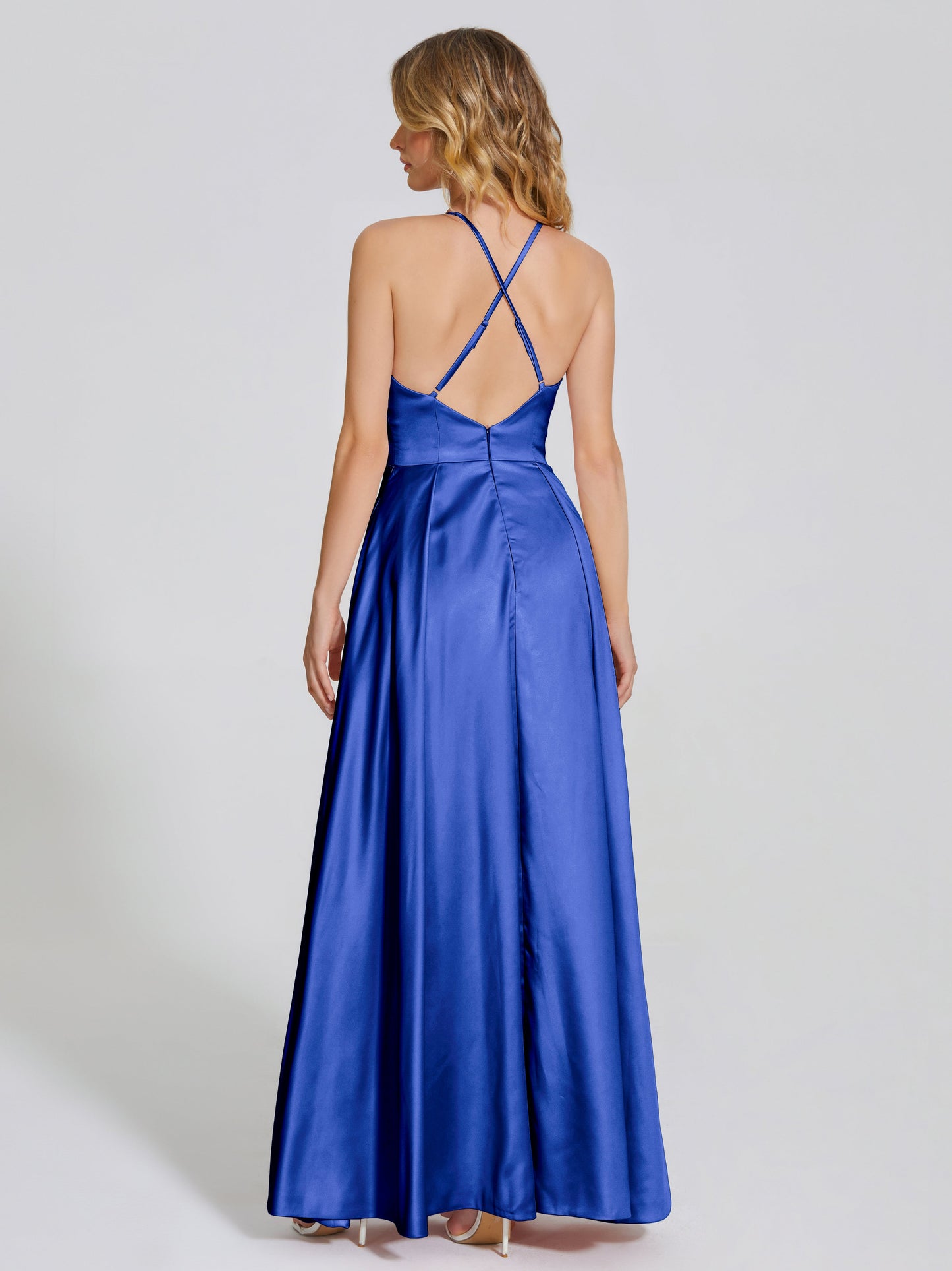 Dakota Soft Satin Bridesmaid Dress With Cutout