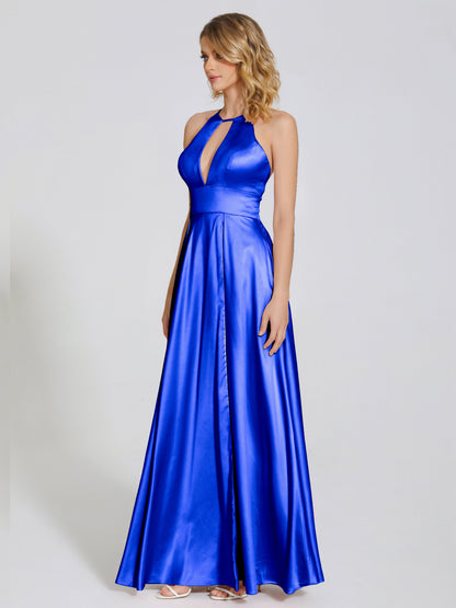 Dakota Soft Satin Bridesmaid Dress With Cutout