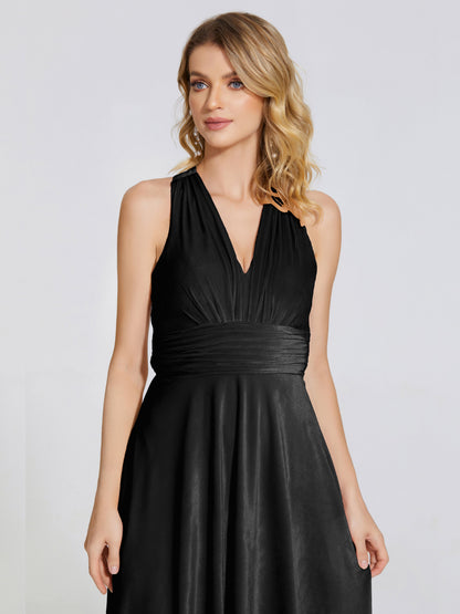 Brooklynn Straps Velvet Bridesmaid Dress With Empire Waist