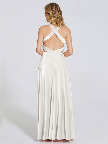 Brooklynn Straps Velvet Bridesmaid Dress With Empire Waist