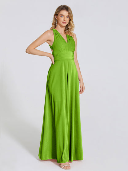 Brooklynn Straps Velvet Bridesmaid Dress With Empire Waist