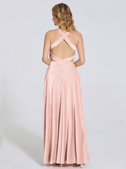 Brooklynn Straps Velvet Bridesmaid Dress With Empire Waist