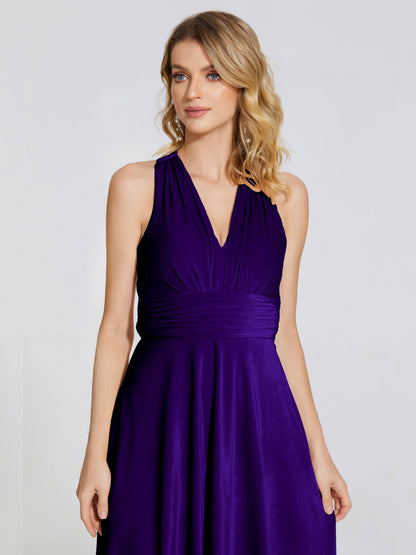 Brooklynn Straps Velvet Bridesmaid Dress With Empire Waist