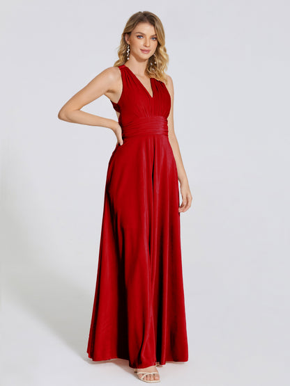 Brooklynn Straps Velvet Bridesmaid Dress With Empire Waist