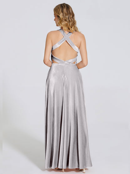 Brooklynn Straps Velvet Bridesmaid Dress With Empire Waist