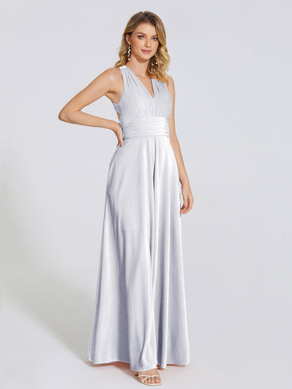Brooklynn Straps Velvet Bridesmaid Dress With Empire Waist