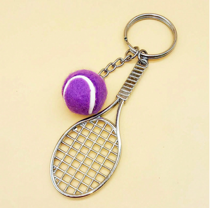 Tennis Racquet/Ball Keychain/Charm (large)