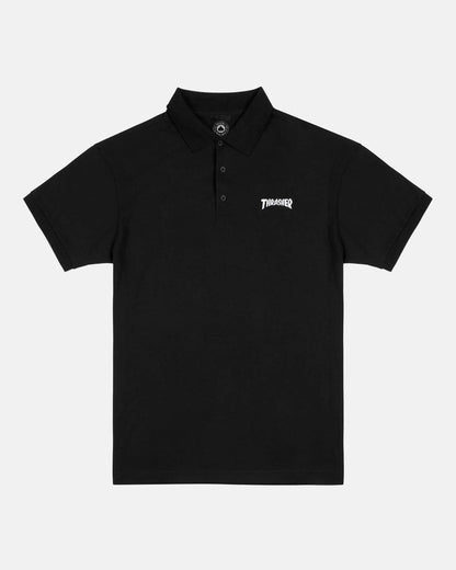 THRASHER - POLO - BLACK - Four Street