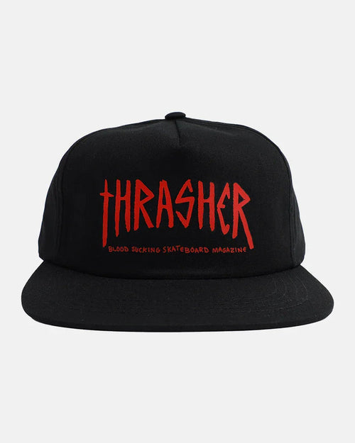 THRASHER X TOY MACHINE - SCRATCH - SNAPBACK - BLACK - Four Street