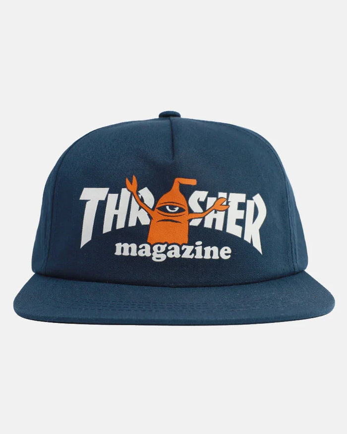 THRASHER X TOY MACHINE - SECT - SNAPBACK - NAVY - Four Street