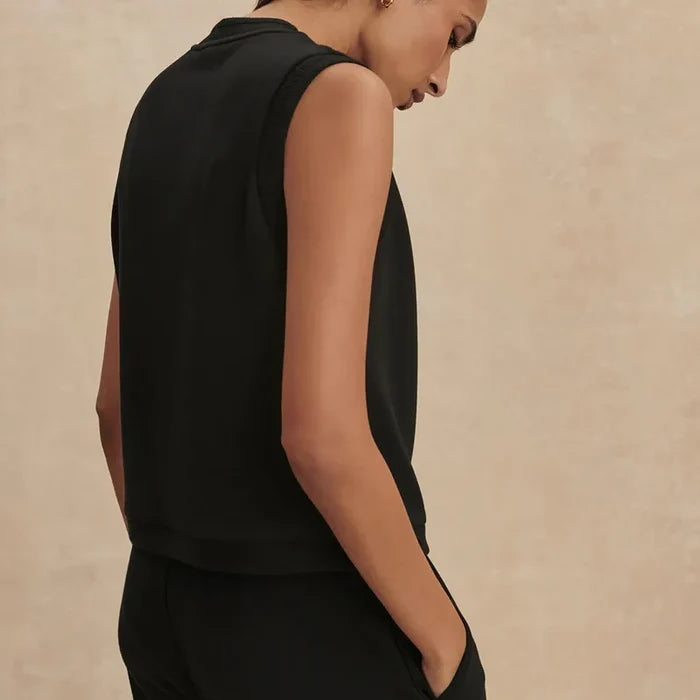 Varley Marla Button Tank - Black