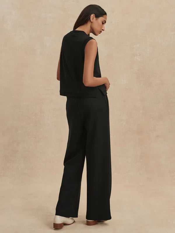 Varley Marla Button Tank - Black