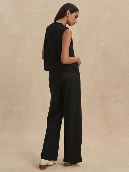 Varley Marla Button Tank - Black