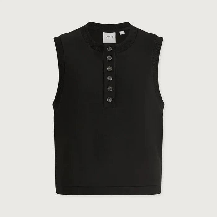 Varley Marla Button Tank - Black