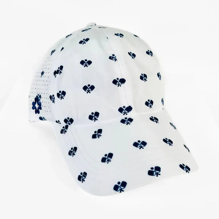 VimHue Pickleball Paddles Hat - White/Navy